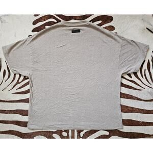 Essentials Fear Of God Men's FW'23 S/S Tonal Logo Tee NC3 Core Heather Small